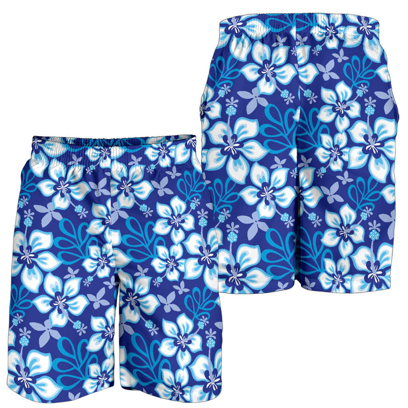 Hibiscus Pattern Print Design HB04 Mens Shorts