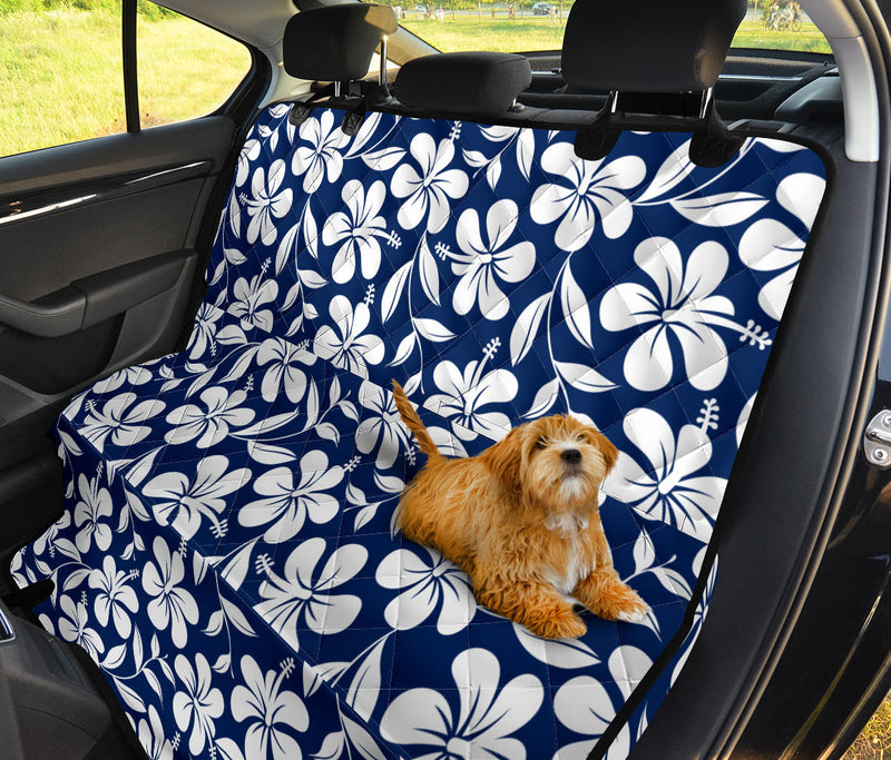 Hibiscus Pattern Print Design HB031 Rear Dog  Seat Cover