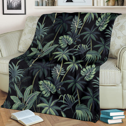 Rainforest Pattern Print Design RF02 Fleece Blanket