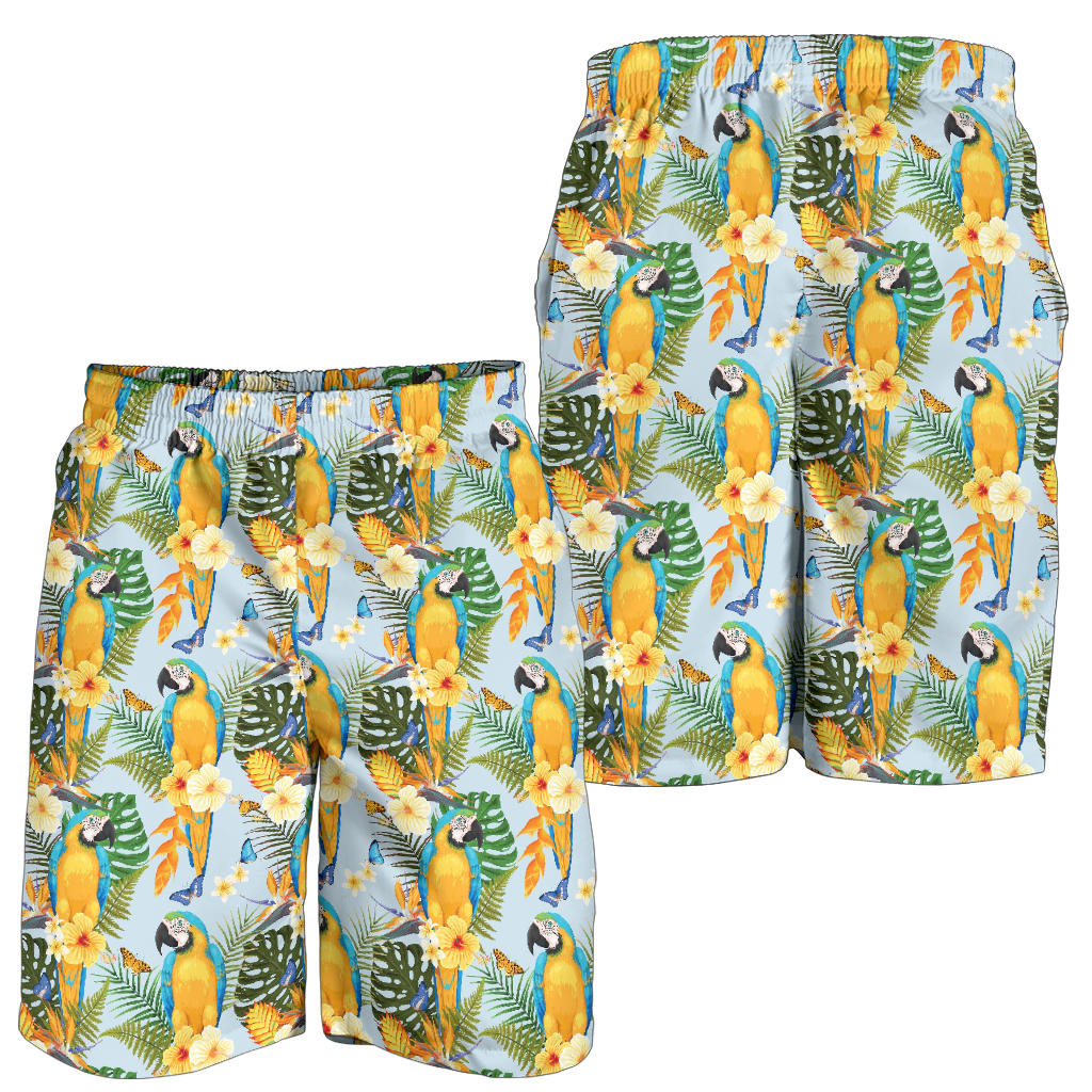 Parrot Pattern Print Design A04 Mens Shorts