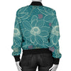 Lotus Pattern Print Design 01 Women's Bomber Jacket