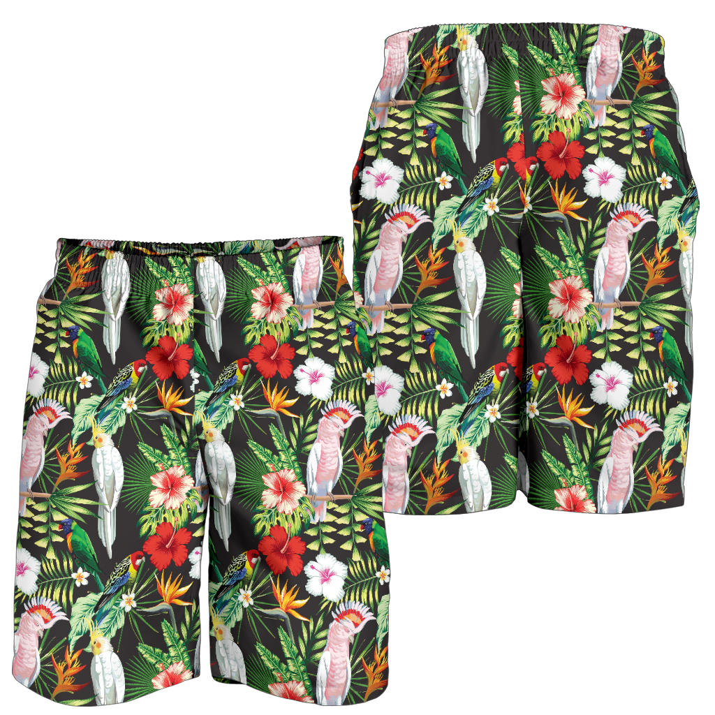 Tropical Flower Pattern Print Design TF03 Mens Shorts