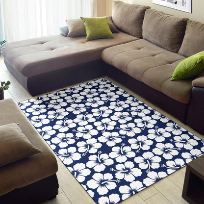 Hibiscus Pattern Print Design HB013 Area Rugs