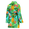 Pineapple Pattern Print Design PP010 Women Bathrobe