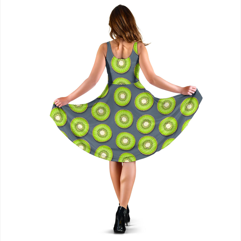 Kiwi Pattern Print Design KW06 Midi Dress