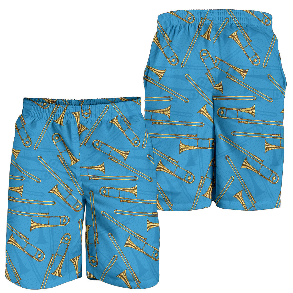 Trombone Pattern Print Design 01 Mens Shorts