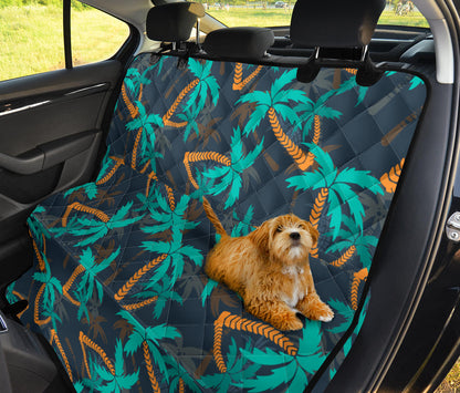 Palm Tree Pattern Print Design PT01 Rear Dog  Seat Cover