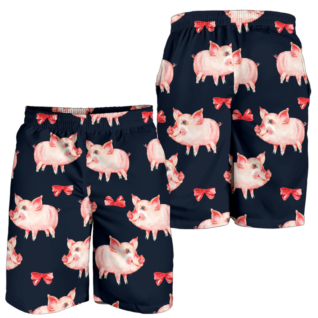Pig Cute Pattern Print Design 02 Mens Shorts