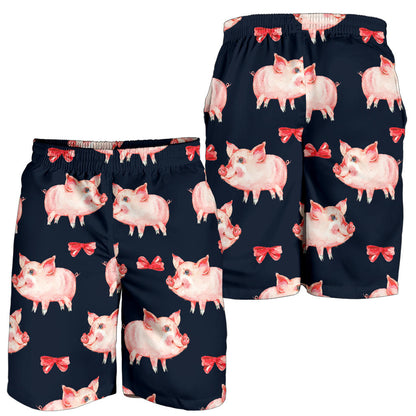 Pig Cute Pattern Print Design 02 Mens Shorts