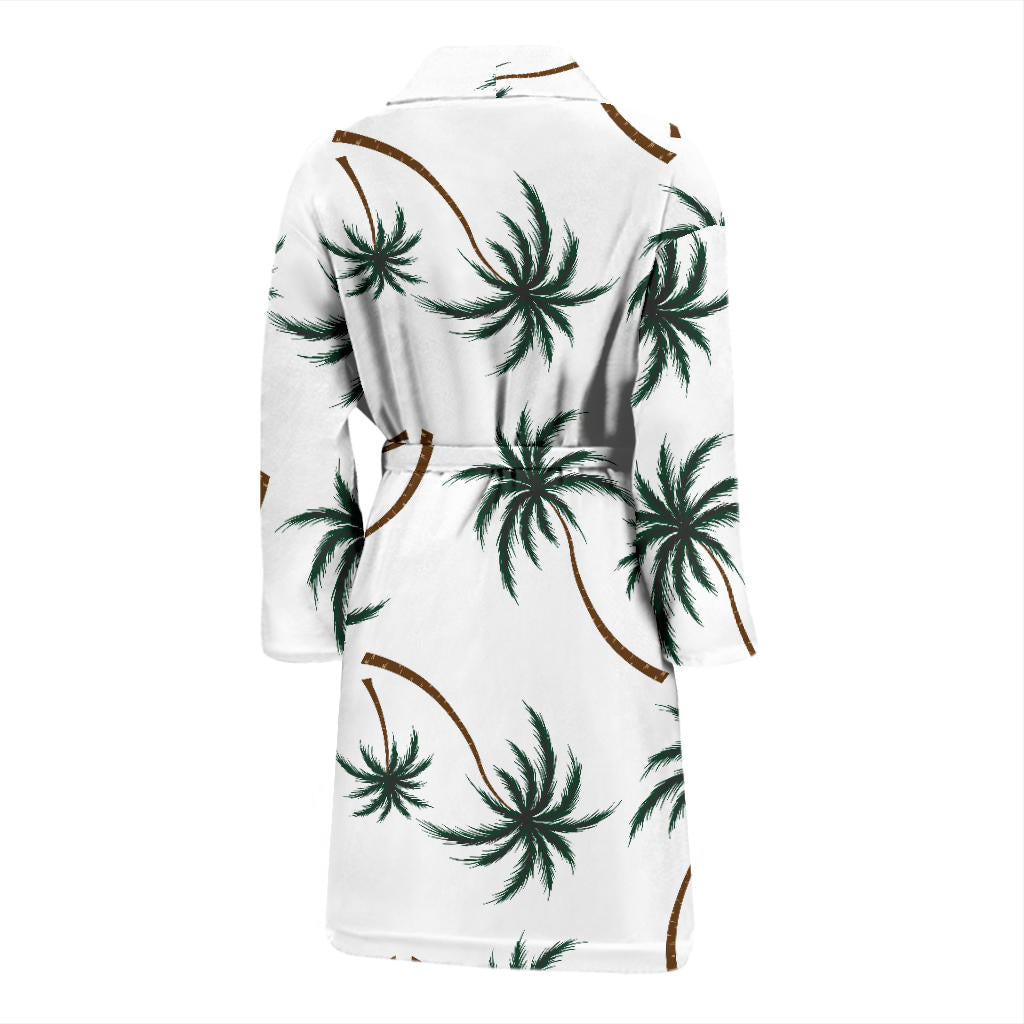 Palm Tree Pattern Print Design PT07 Men Bathrobe