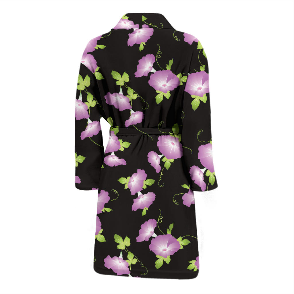 Morning Glory Pattern Print Design MG02 Men Bathrobe