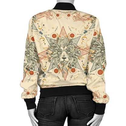 Leo Pattern Print Design 02 Women's Bomber Jacket