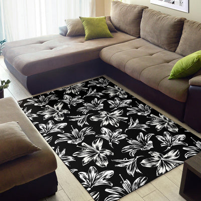 Amaryllis Pattern Print Design AL04 Area Rugs