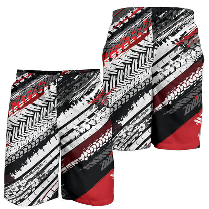 Racing Pattern Print Design A03 Mens Shorts