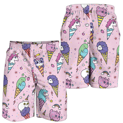 Ice Cream Pattern Print Design IC05 Mens Shorts