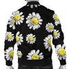 Daisy Pattern Print Design DS01 Men Bomber Jacket