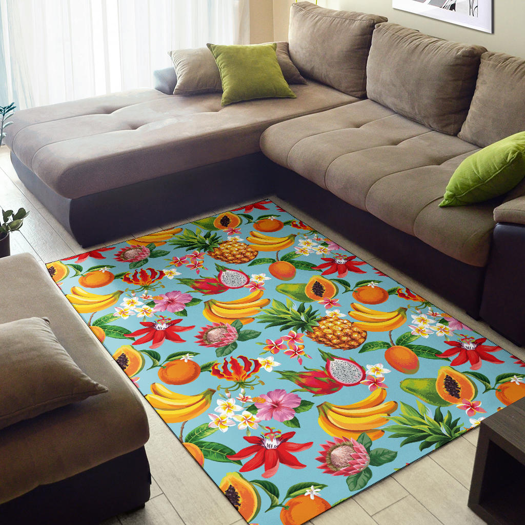 Tropical Fruits Pattern Print Design TF01 Area Rugs
