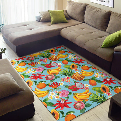 Tropical Fruits Pattern Print Design TF01 Area Rugs
