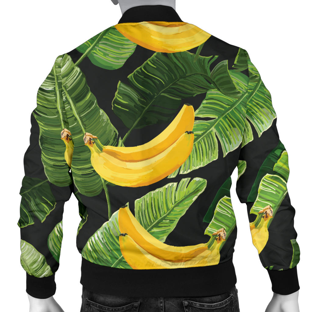Banana Pattern Print Design BA01 Men Bomber Jacket