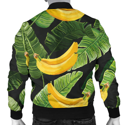 Banana Pattern Print Design BA01 Men Bomber Jacket