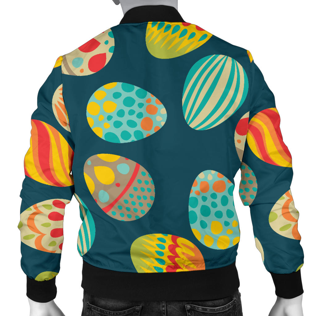 Easter Eggs Pattern Print Design RB09 Men Bomber Jacket