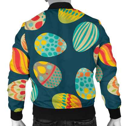 Easter Eggs Pattern Print Design RB09 Men Bomber Jacket