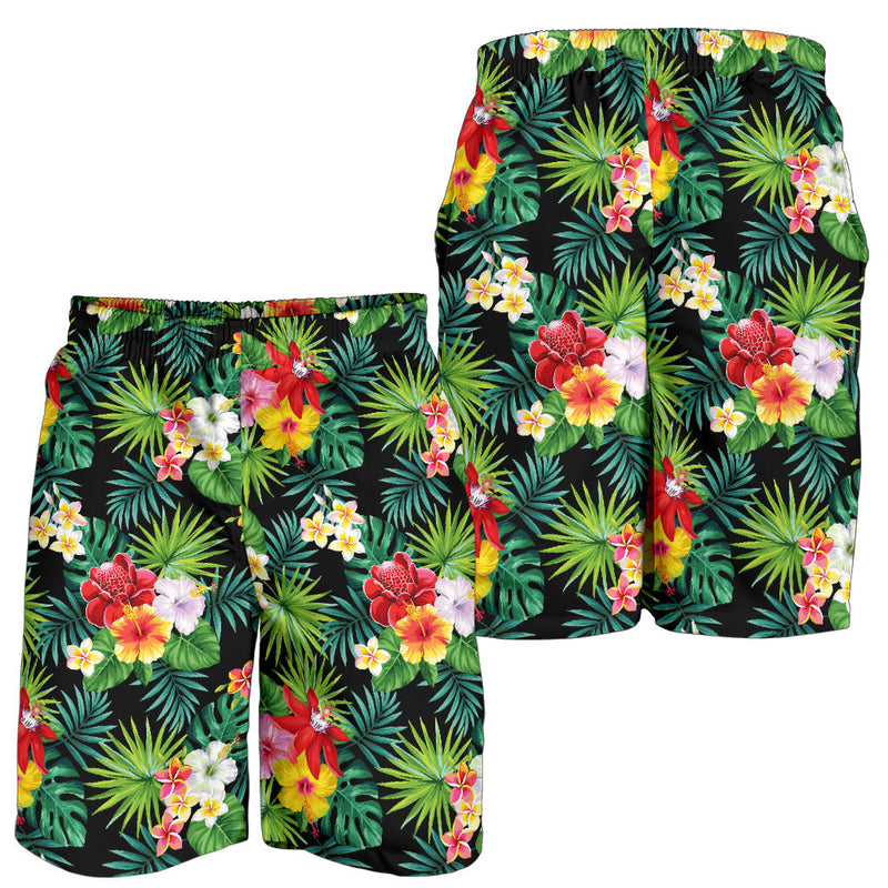 Hibiscus Hawaiian flower tropical Mens Shorts