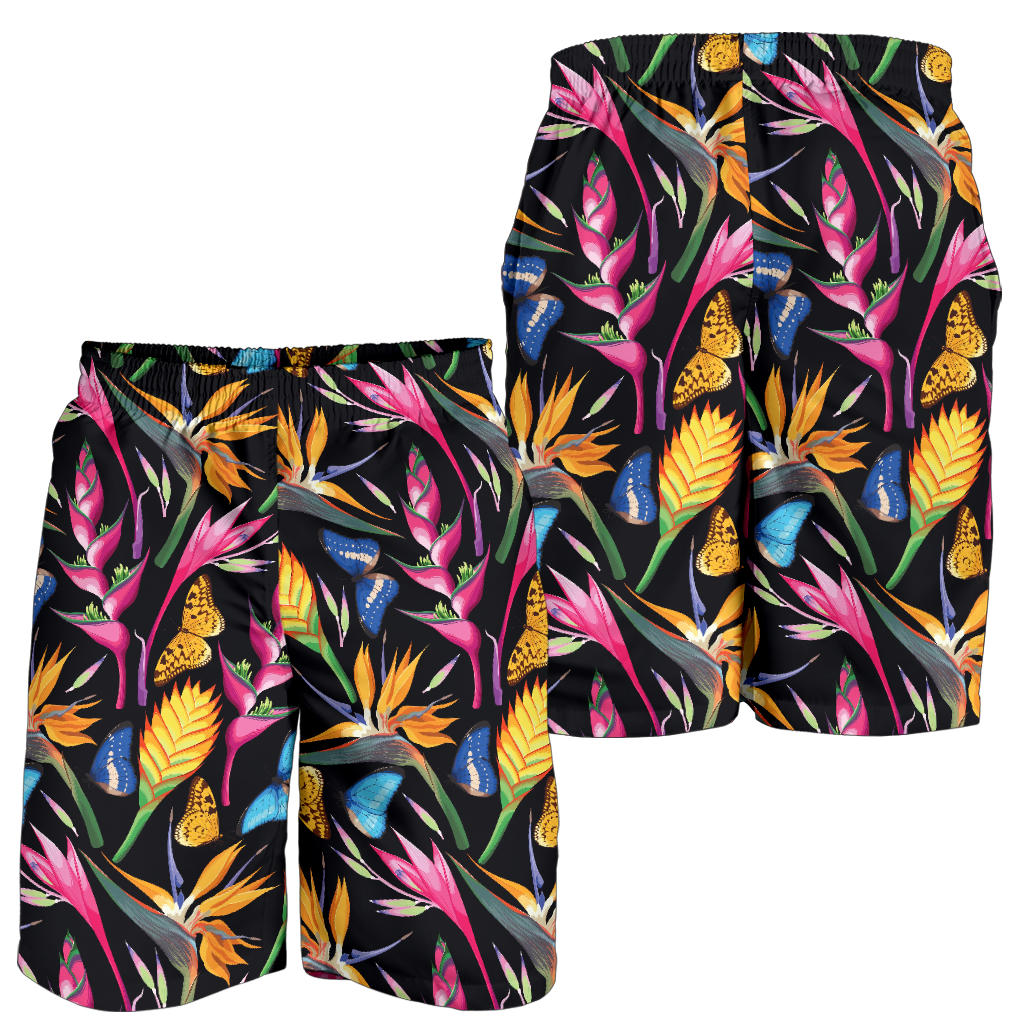 Tropical Flower Pattern Print Design TF016 Mens Shorts