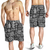 Polynesian Pattern Print Design A02 Mens Shorts