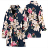 Lily Pattern Print Design LY04 Women Bathrobe