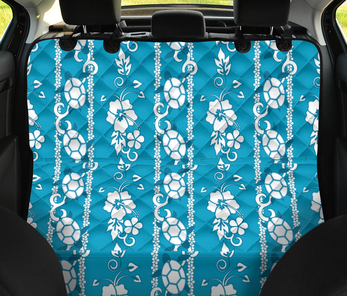 Hawaiian Themed Pattern Print Design H025 Rear Dog  Seat Cover