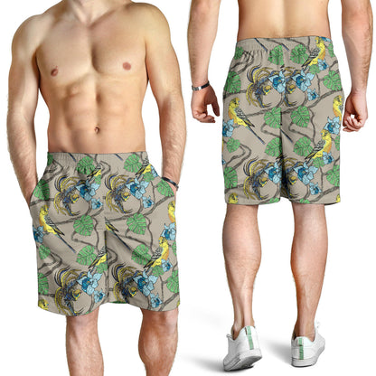 Parakeet Pattern Print Design A02 Mens Shorts