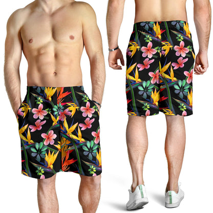 Tropical Flower Pattern Print Design TF015 Mens Shorts