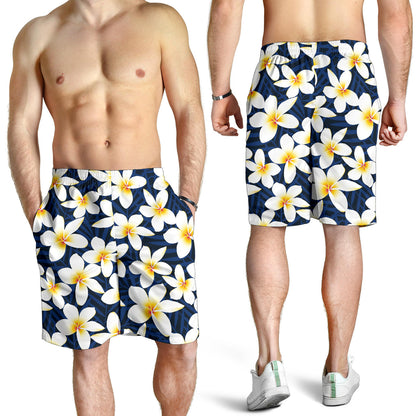 Plumeria Pattern Print Design PM026 Mens Shorts
