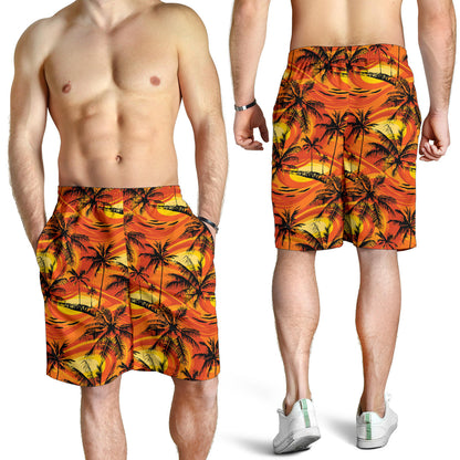 Palm Tree Pattern Print Design A02 Mens Shorts