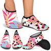 Pink Tropical Palm Leaves Aqua Water Shoes