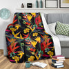 Bird Of Paradise Pattern Print Design BOP016 Fleece Blanket