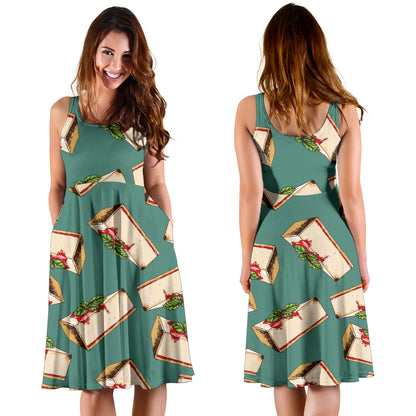 Cheesecake Pattern Print Design CK02 Midi Dress