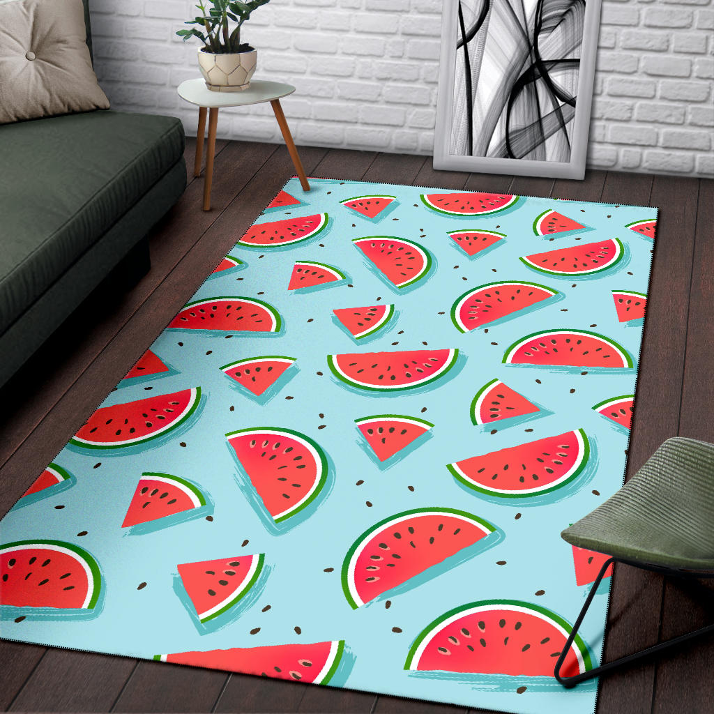 Watermelon Pattern Print Design WM03 Area Rugs