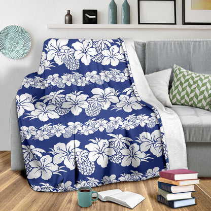 Hawaiian Themed Pattern Print Design H07 Fleece Blanket