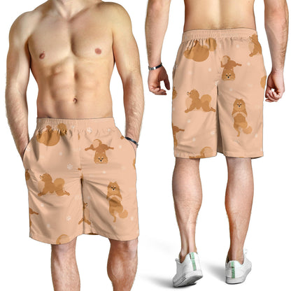 Pomeranians Pattern Print Design A06 Mens Shorts