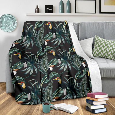 Rainforest Pattern Print Design RF06 Fleece Blanket