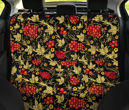 Cranberry Pattern Print Design CB02 Rear Dog  Seat Cover