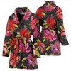 Lily Pattern Print Design LY012 Women Bathrobe