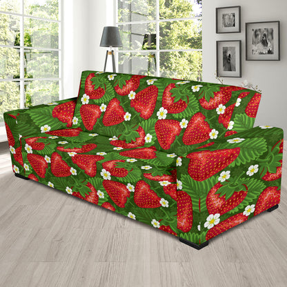 Strawberry Pattern Print Design SB05 Sofa Slipcover