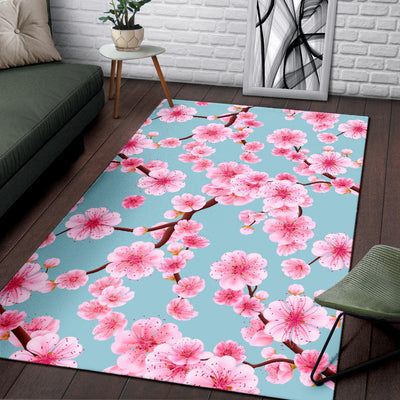 Cherry Blossom Pattern Print Design CB04 Area Rugs