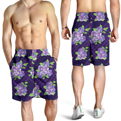 Morning Glory Pattern Print Design MG03 Mens Shorts