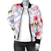 Cherry Blossom Pattern Print Design CB07 Women Bomber Jacket