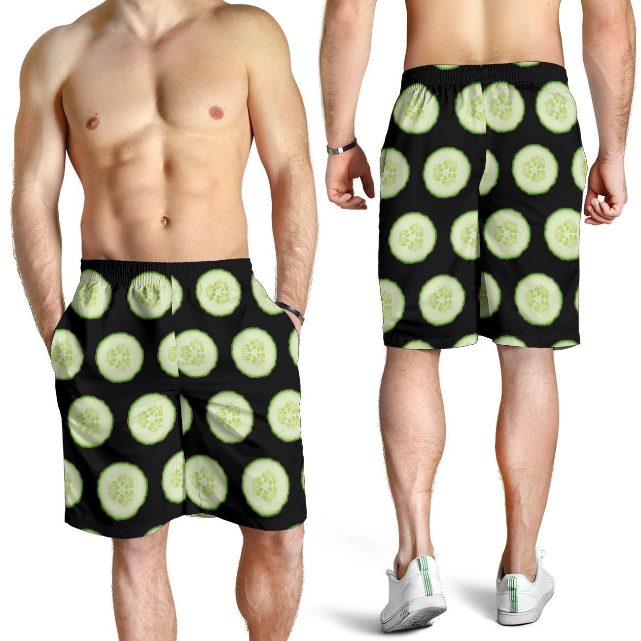 Cucumber Pattern Print Design CC02 Mens Shorts