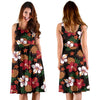 Hawaiian Themed Pattern Print Design H013 Midi Dress